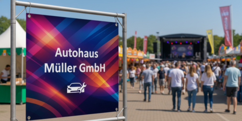 Sponsorenwand bei einer Veranstaltung, die Partnerschaften stärkt